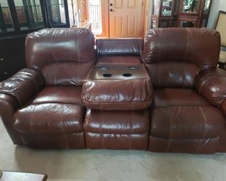 LANE Leather electric sofa with massage / heating zones