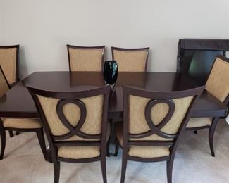 Back of dining chairs
