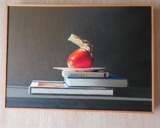 Guy Diehl "Still Life with Mozart" original framed artwork