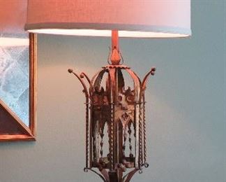 1 of 2 Gothic style lamps from Mecox Gardens