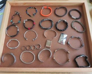 Men's bracelets - David Yurman, John Hardy, Native American