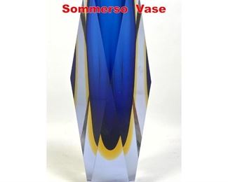 Lot 39 Murano Art Glass Sommerso Vase