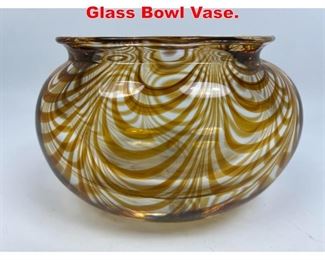 Lot 60 F. TOSI Vetri Murano Art Glass Bowl Vase. 