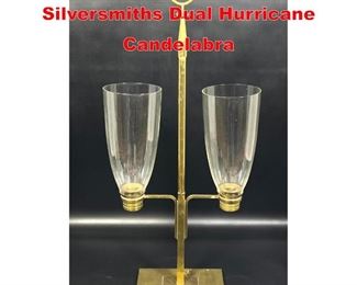 Lot 79 Tommi Parzinger for Dorlyn Silversmiths Dual Hurricane Candelabra