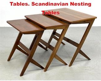 Lot 93 Set BENGT RUDA Nesting Tables. Scandinavian Nesting Tables