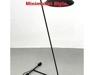Lot 109 80s Z Black Floor Lamp. Minimalist Style. 