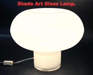 Lot 191 Italian style Mushroom Shade Art Glass Lamp. 
