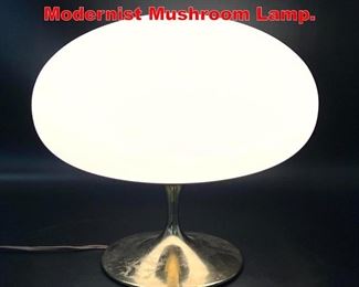 Lot 224 LAUREL Glass Shade Modernist Mushroom Lamp. 