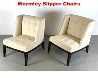 Lot 240 Pair Dunbar Edward Wormley Slipper Chairs