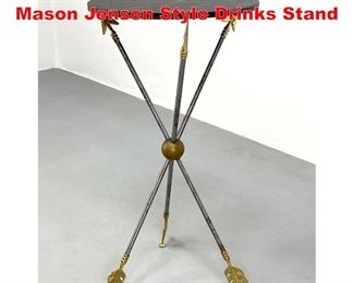 Lot 256 Slate Top Arrow Form Mason Jensen Style Drinks Stand