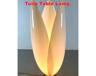 Lot 258 Large ROUGIER Acrylic Tulip Table Lamp.
