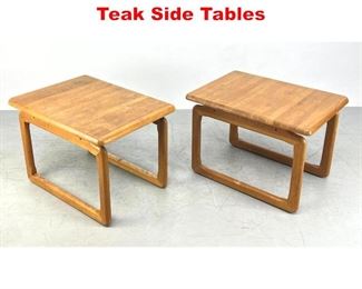 Lot 280 Tarm Stole og Mobelfabrik Teak Side Tables