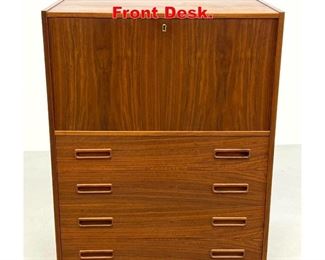 Lot 302 Danish Modern Teak Drop Front Desk. 
