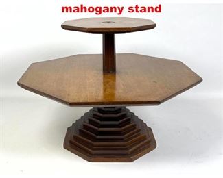 Lot 304 Art Deco Style tier mahogany stand