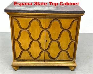 Lot 306 Dorothy Draper for Heritage Espana Slate Top Cabinet