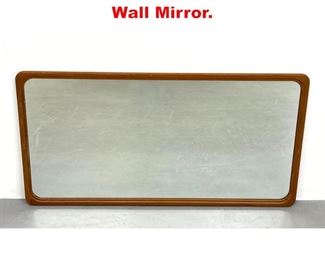 Lot 322 Danish Modern Teak Wall Mirror. 