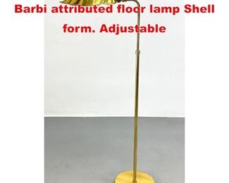 Lot 332 Chapman Brass Tommaso Barbi attributed floor lamp Shell form. Adjustable