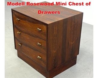 Lot 338 Torbjorn Afdal for Bruksbo Modell Rosewood Mini Chest of Drawers