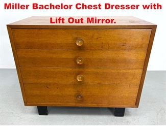 Lot 340 GEORGE NELSON Herman Miller Bachelor Chest Dresser with Lift Out Mirror. 