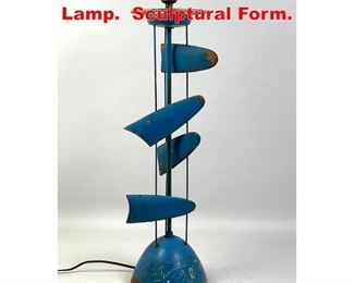 Lot 350 LEO AMINO Style Table Lamp. Sculptural Form. 