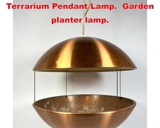 Lot 366 POAL CADOVIUS Danish Terrarium Pendant Lamp. Garden planter lamp. 