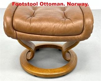 Lot 374 EKORNES Stressless Footstool Ottoman. Norway.