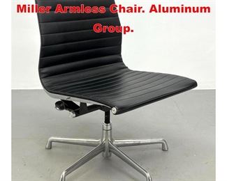 Lot 379 Charles Eames Herman Miller Armless Chair. Aluminum Group. 
