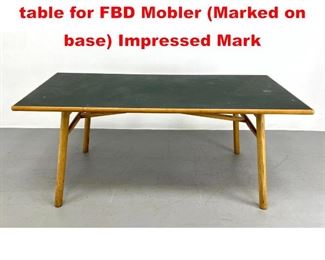 Lot 384 Poul Volther C35 Dining table for FBD Mobler Marked on base Impressed Mark