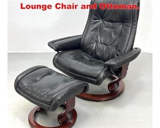 Lot 387 EKORNES Stressless Lounge Chair and Ottoman. 