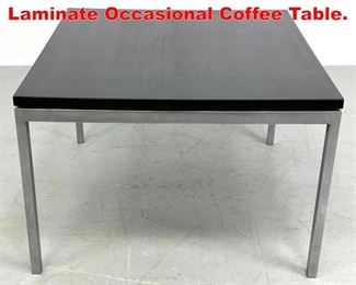Lot 399 Florence Knoll Black Laminate Occasional Coffee Table. 