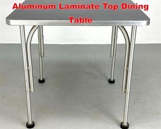 Lot 402 Warren MacArthur Square Aluminum Laminate Top Dining Table
