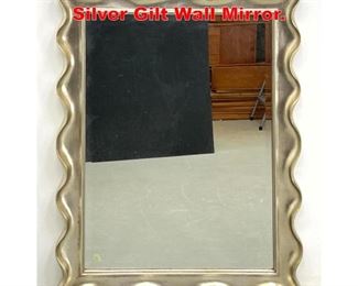 Lot 421 Decorator ribbon Edge Silver Gilt Wall Mirror. 