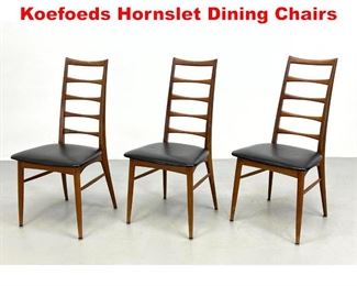 Lot 424 3 Niels Koefoed for Koefoeds Hornslet Dining Chairs