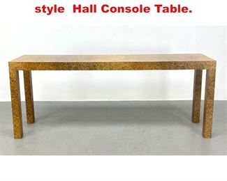 Lot 428 Oil Spot Formica Parson style Hall Console Table. 