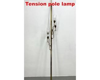 Lot 432 Brass Paavo Tynell Style Tension pole lamp