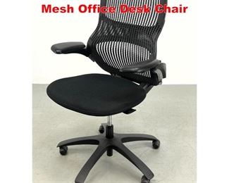 Lot 446 Black KNOLL Adjustable Mesh Office Desk Chair