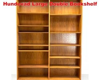 Lot 461 Danish Modern Teak Poul Hundevad Large Double Bookshelf