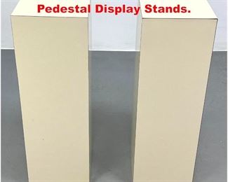 Lot 468 Pair Cream Laminate Pedestal Display Stands.