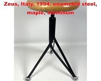 Lot 483 Ron Arad Anonimus Stool Zeus, Italy, 1994. enameled steel, maple, aluminum