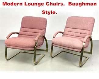 Lot 500 Pair CARSON Mid Century Modern Lounge Chairs. Baughman Style. 