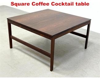 Lot 509 Danish Modern Rosewood Square Coffee Cocktail table