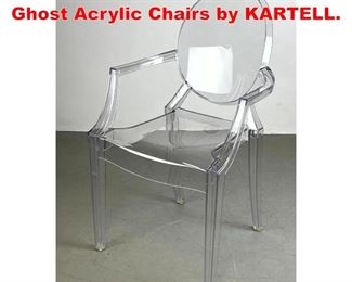 Lot 512 PHILIPPE STARCK Louis Ghost Acrylic Chairs by KARTELL. 