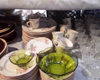 Green Depression Glass