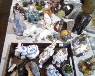 A Herd of Elephant Statues