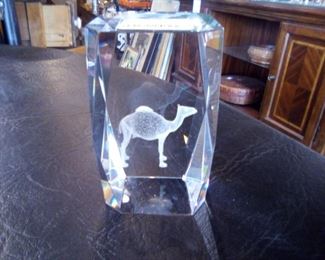 Camel Etched Glass
