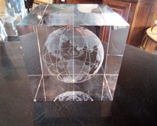 Etched Glass Globe