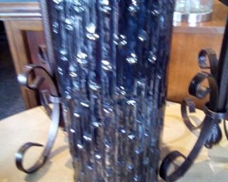 Large Pottery Vase Metalic 