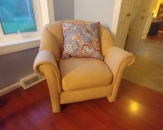 1 of 2 upholstered chairs $25 each