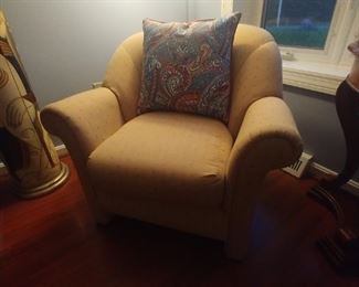  Comfortable upholstered chair $25