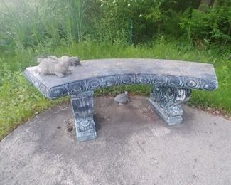 Cement garden bench only $50